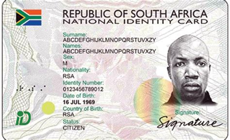 south african smart card id